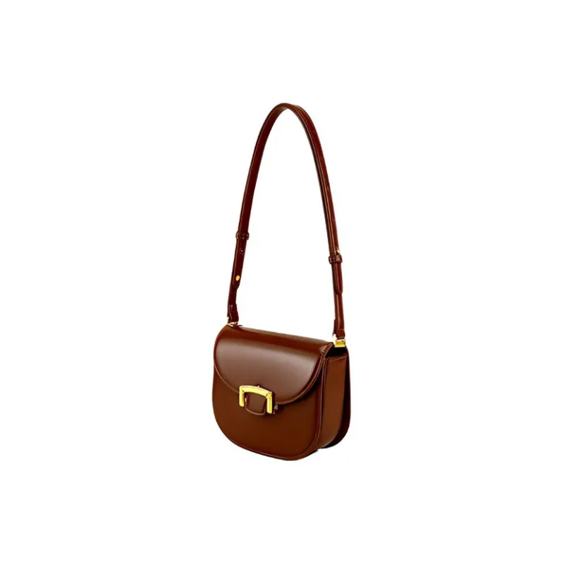 TTaG．baG PU Shoulder Bag Regular Women's Ecru/Black/Caramel Brown-9