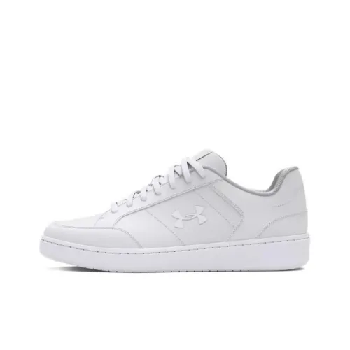 Under armour black Anti Slip Wear Resistant Low Top Casual Shoes Men's White