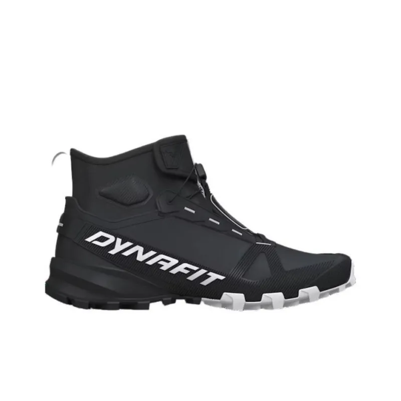 DYNAFIT Anti-Slip And Wear-Resistant Water-Resistant Mid-Top Hiking/Trekking Shoes Men's Black White-1