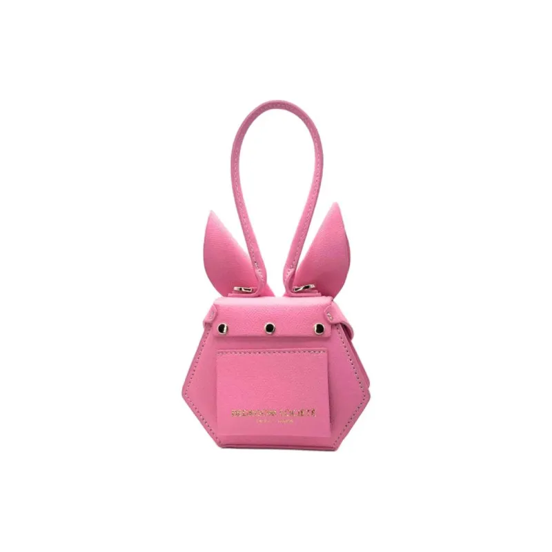 BEDROOM SOCIETE BEDRU：M SCSJETE Calfskin Shoulder Bag Crossbody Bag Handbag Mini Women's Pink-2