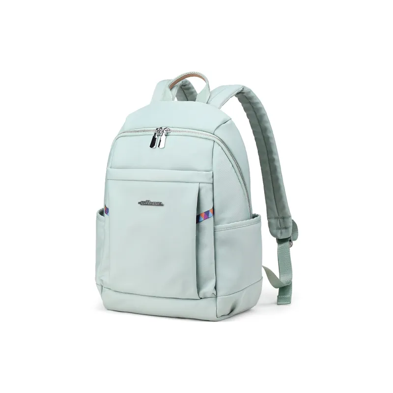 Fillove Fabric Backpack Regular Men's Black/Mint Man Green-10