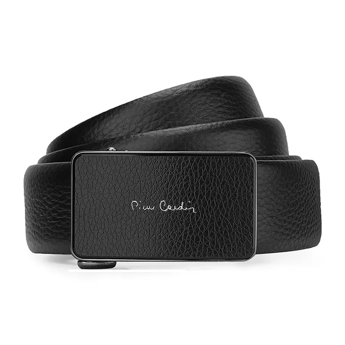 PIERRE CARDIN Genuine Cow Leather Automatic Buckle Father, Dad, And Father in Law Box Men's Width 3.5CM-37