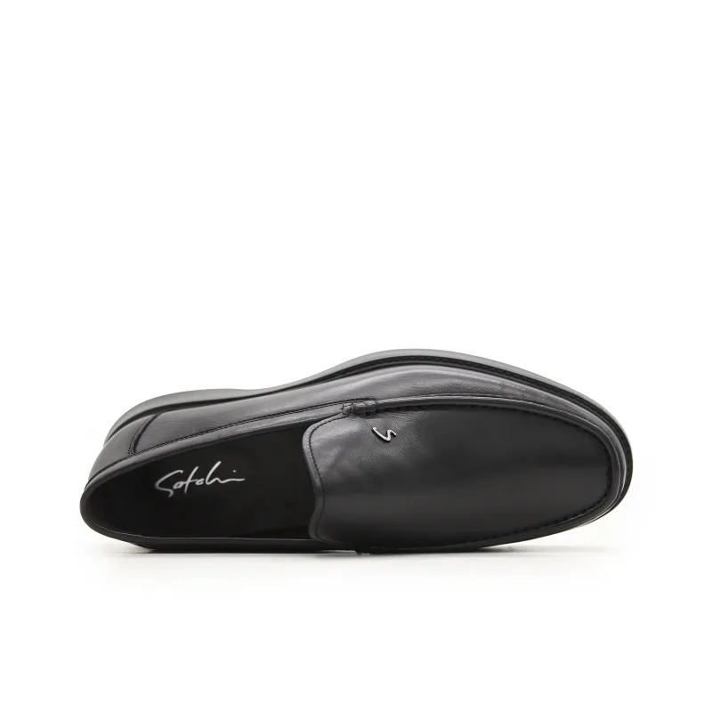 Satchi Casual Slip on Loafers Men's Black-3