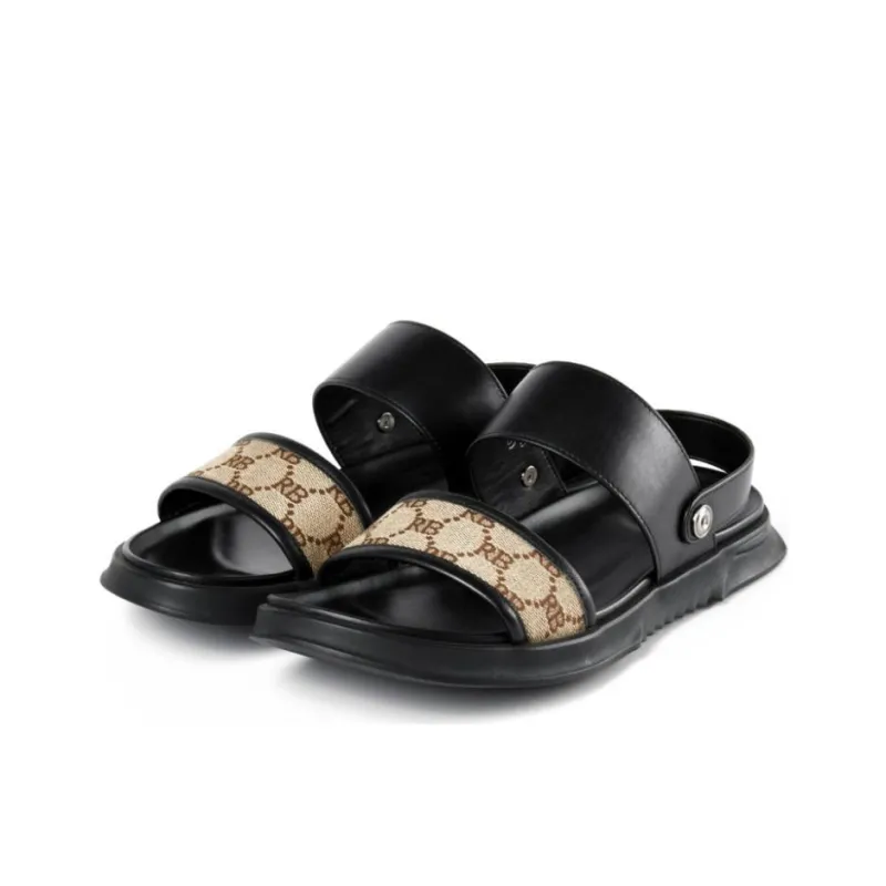 Raidy Boer Beach Sandals Men's Black-2