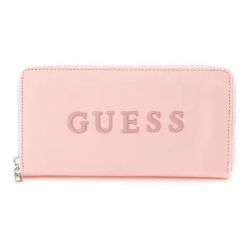 GUESS PVC Polyvinyl Chloride Wallet Medium Size Women's Light Pink
