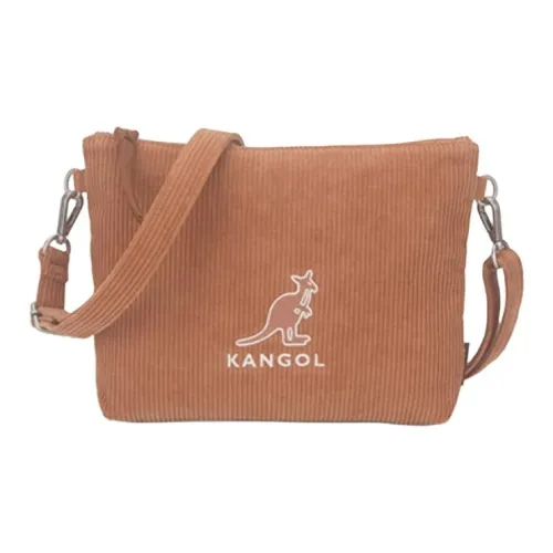 KANGOL Cotton Shoulder Bag Crossbody Bag Women's Brown