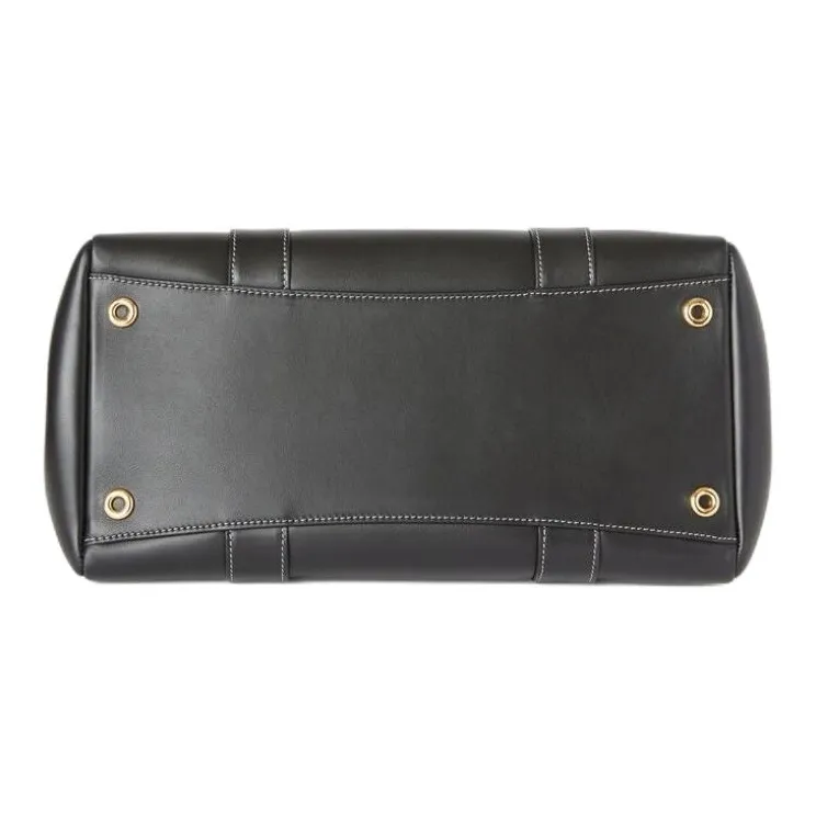 Loro Piana Cow Leather Handbag Women's Black-2