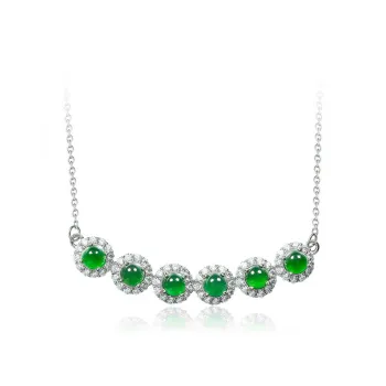 Oriental Jade Ice Glutinous Necklaces Unisex