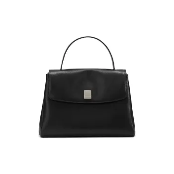 LA FESTIN Cow Leather Shoulder Bag, Crossbody Bag, Handbag Tubas Women's Toffee Brown/Graphite Black