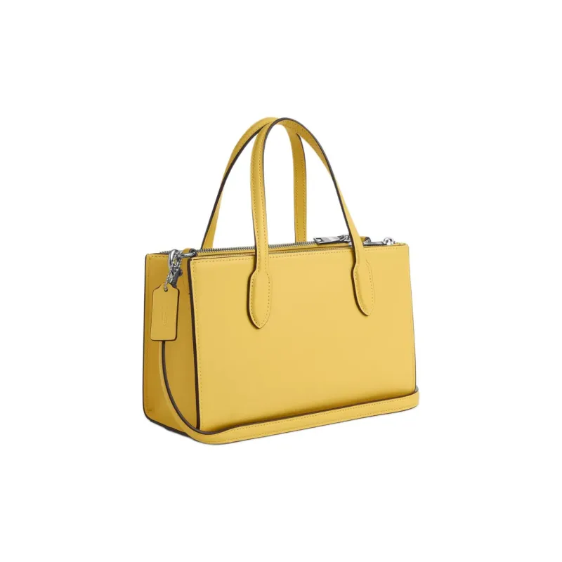 COACH Cow Leather Tote Bag Shopping Bag Handbag Small Size Women's Daisy-Colored-1