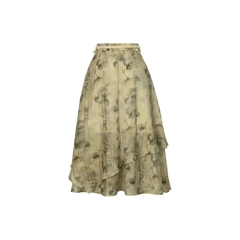 Snbl Casual Long Skirts Women's Image Color-1