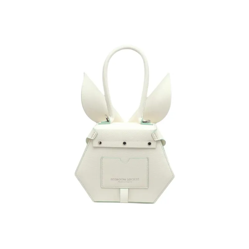 BEDROOM SOCIETE BEDRU：M SCSJETE Calfskin Shoulder Bag Crossbody Bag Handbag Women's White-4