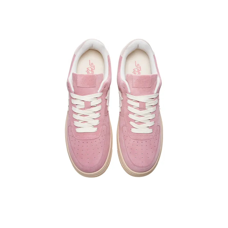 Starwalk Soldier Anti-Slip Wear-Resistant Lightweight Breathable Low-Top Skateboard Shoes Unisex Pink-3
