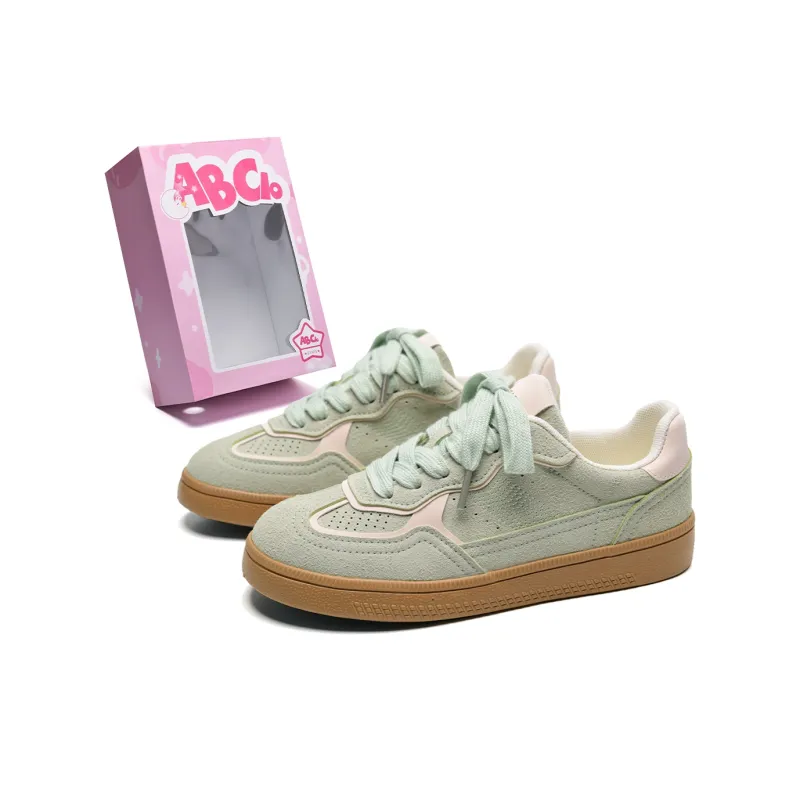 ABCIO Anti-Slip And Wear-Resistant Support Height Increasing Low-Top Skateboard Shoes Box Included Women's-21