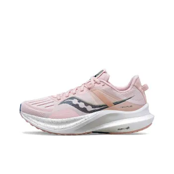 Saucony Tempus Cushioning Breathable Low-Top Running Shoes Women's Pink