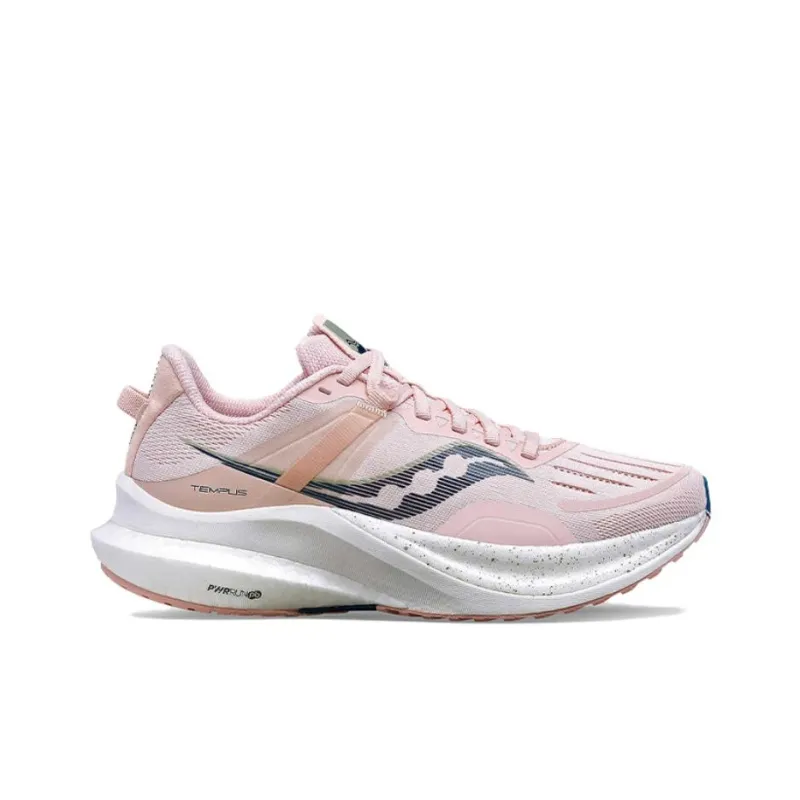Saucony Tempus Cushioning And Breathable Low Top Running Shoes Women's Pink-1