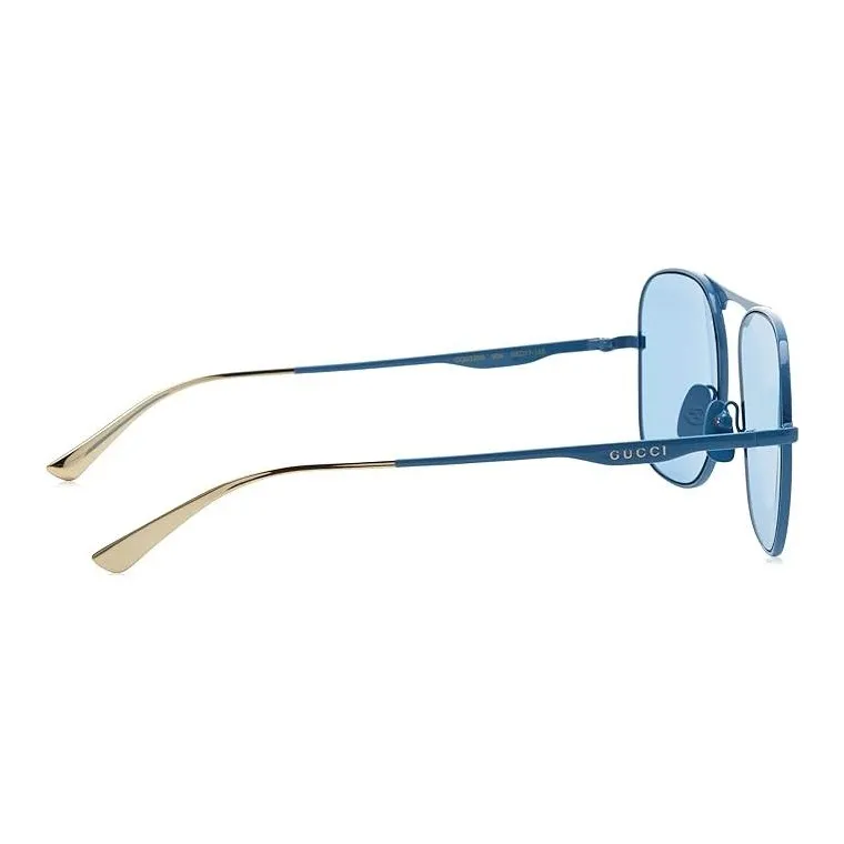 GUCCI Square Sunglasses Men's Blue-2