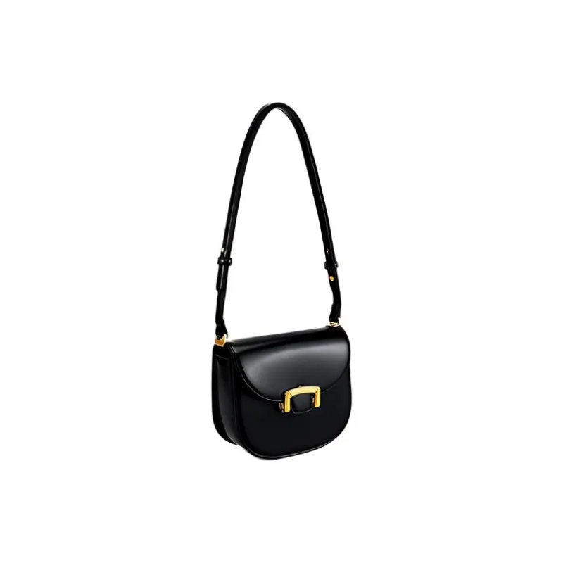 TTaG．baG PU Shoulder Bag Regular Women's Ecru/Black/Caramel Brown-4