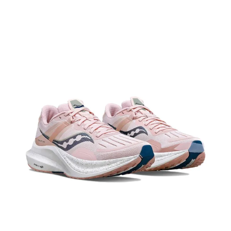 Saucony Tempus Cushioning And Breathable Low Top Running Shoes Women's Pink-2