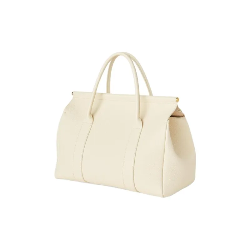Loro Piana Cow Leather One Shoulder Handbag Regular Women's Soft White-1