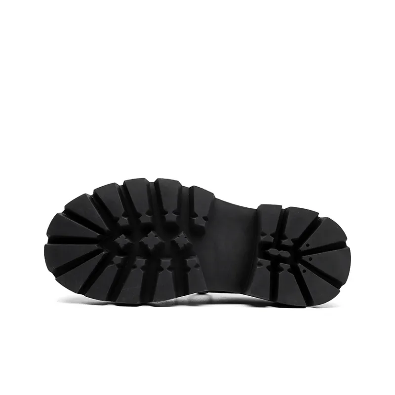 Chi Wolf Derby Shoes Casual Leather Shoes Unisex-9