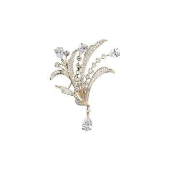 Lan Ying Crystal Brooches Women's