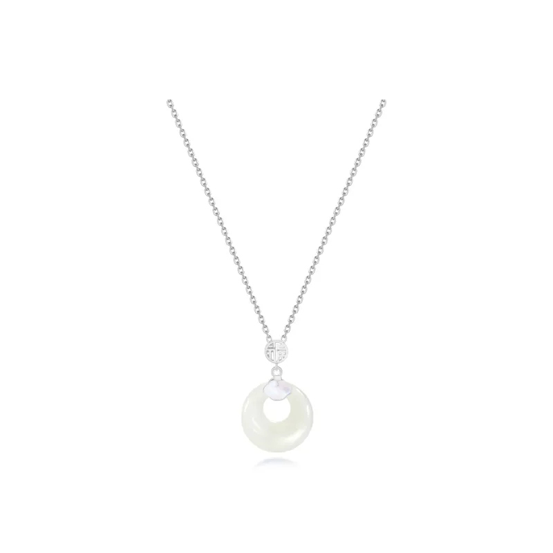 GUDS GAVE Chalcedony Good Luck Necklace Unisex-0