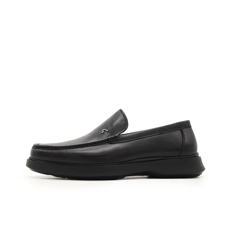 Satchi Casual Slip on Loafers Men's Black-0
