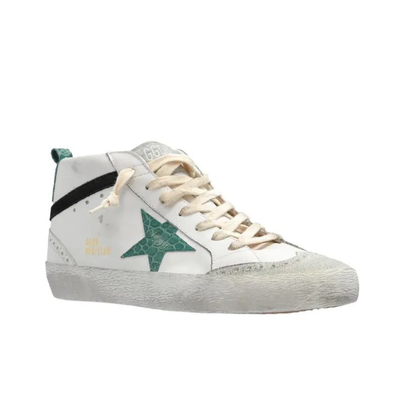 Golden Goose Mid Star Mid Top Skateboard Shoes Women's White-2