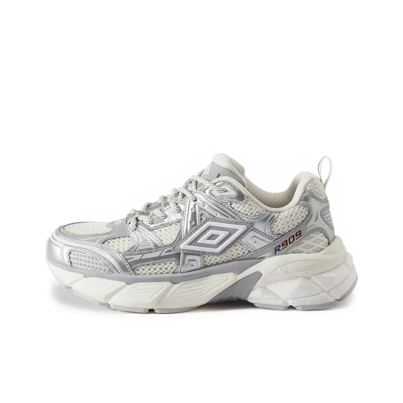 Umbro Anti-Slip Wear-Resistant Low-Top Casual Shoes Unisex Silver White-13