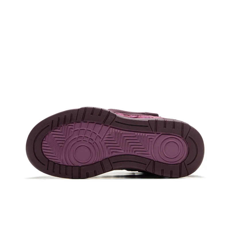 LiNing Jingcheng 2.0 V2 Slip Resistant Cushioning Height Increasing Low Top Skateboard Shoes Women's Rose Purple Red-5