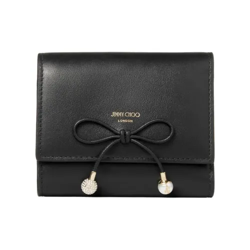 Jimmy Choo Leather Wallet Women's Black
