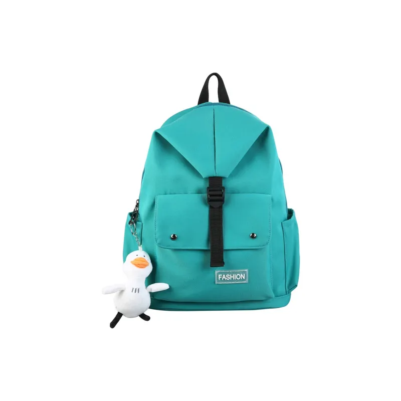 Venerable Brahma Canvas Backpack Unisex White/Black/Green/Blue-10