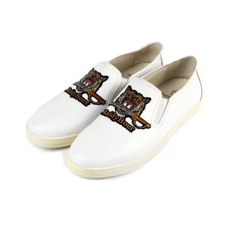 Raidy Boer Casual Shoes Men Low Top Black/White-7
