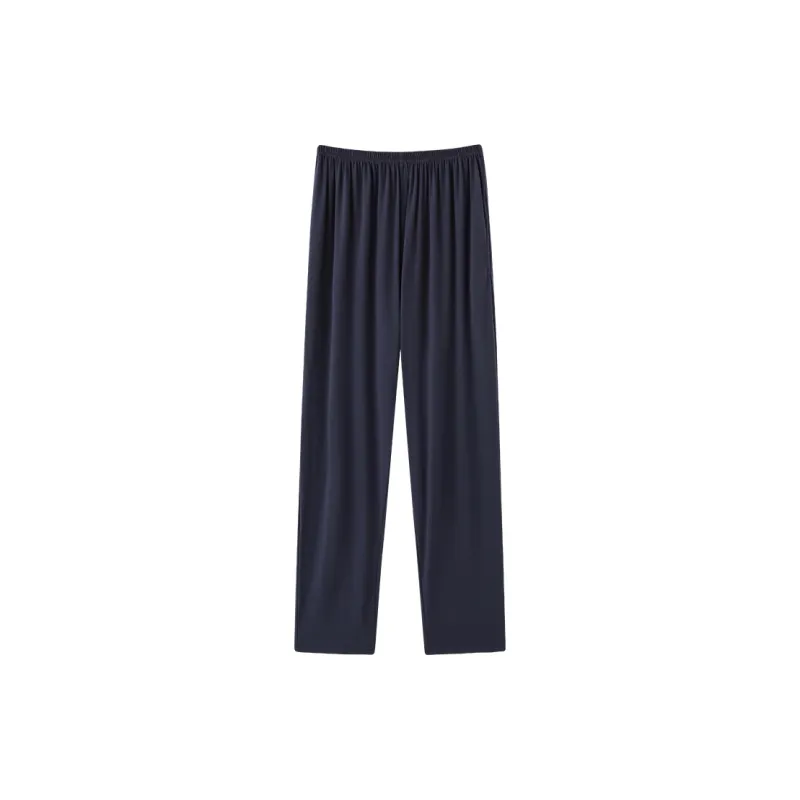 MADALLO Pajama Pants Men's Black Blue-0