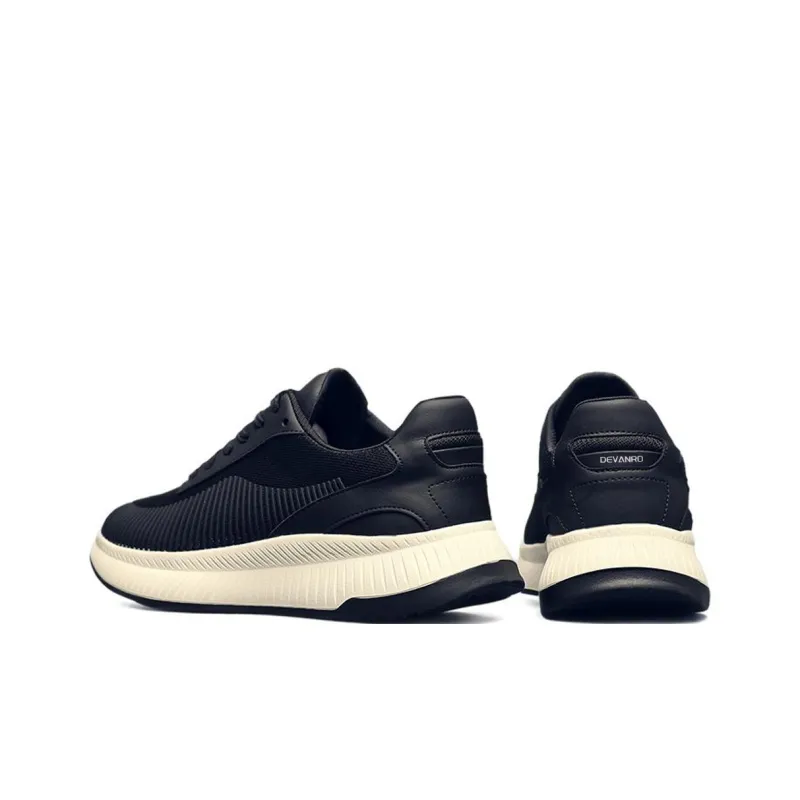 Devanro Cushioning Moisture Wicking Height Increasing Lightweight Breathable Slip Resistant Low Top Casual Shoes Men's-9
