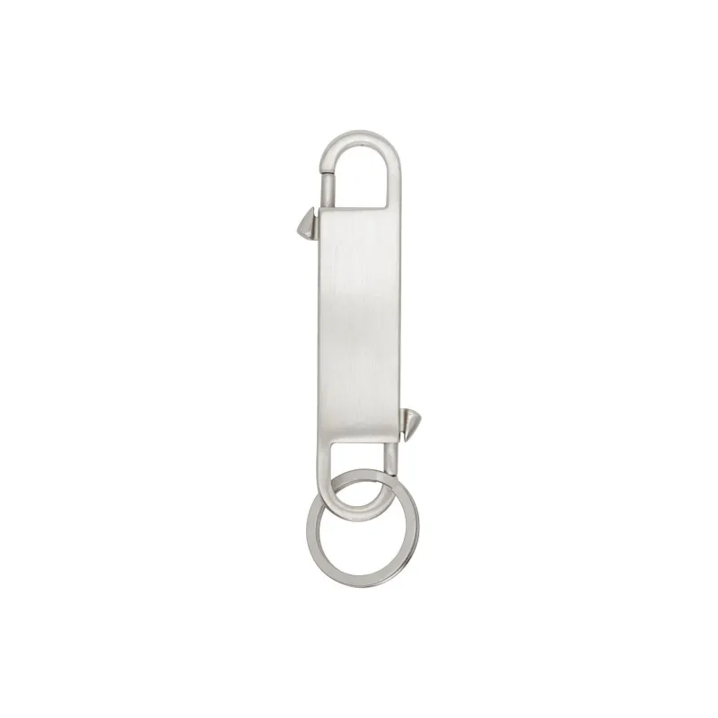 RICK OWENS Gemini Logo-Debossed Hook Keyring-1