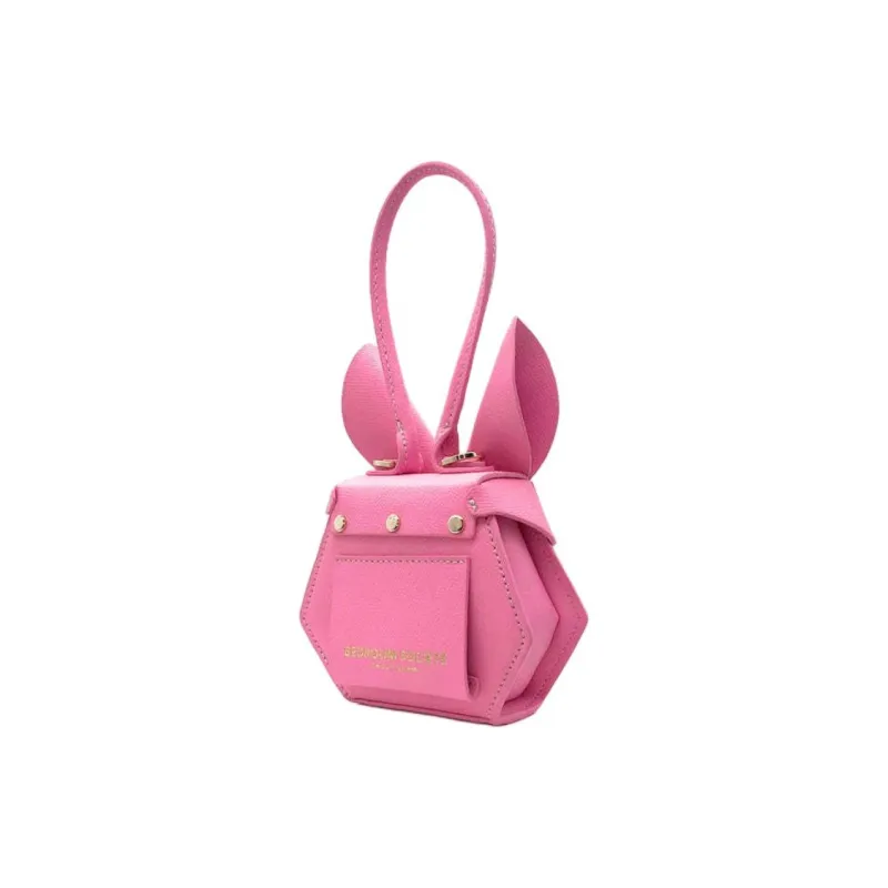 BEDROOM SOCIETE BEDRU：M SCSJETE Calfskin Shoulder Bag Crossbody Bag Handbag Mini Women's Pink-1