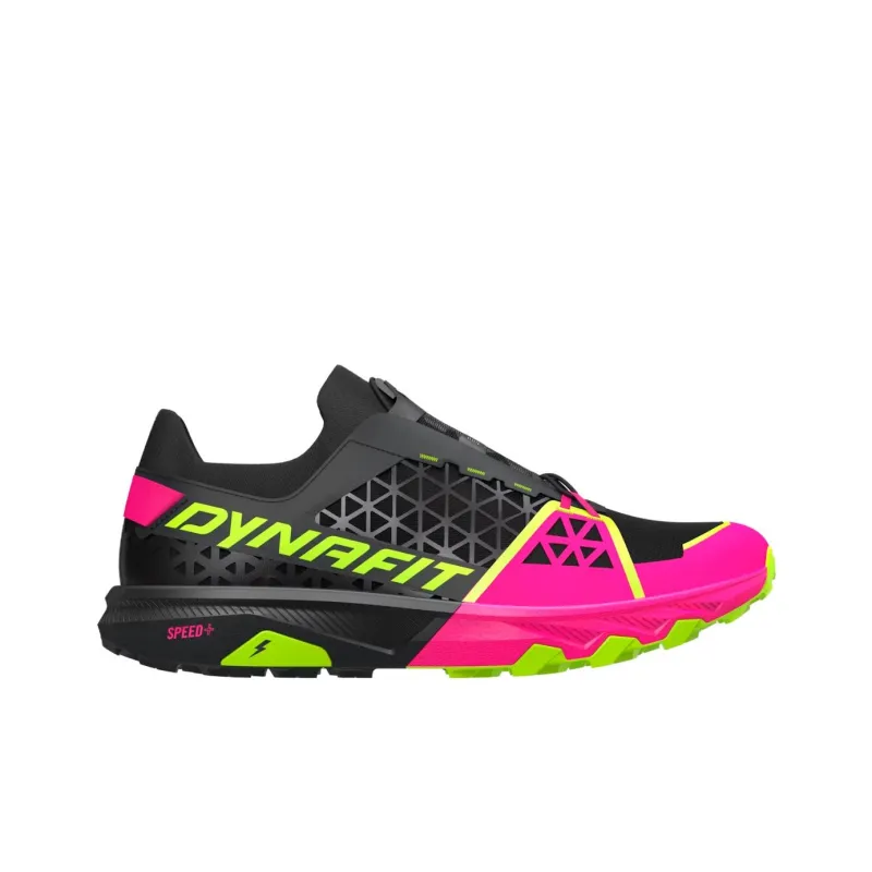 DYNAFIT Anti-Slip Wear-Resistant Low-Top Trail Running Running Shoes Unisex Black Pink-1