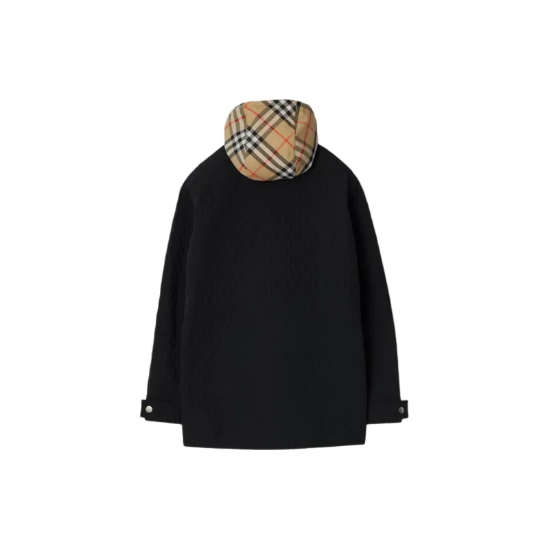 Burberry Check hood Quilted Jacket-2