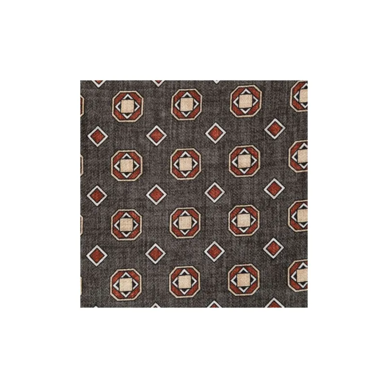 Brunello Cucinelli Logo Patch Graphic Printed Pocket Square-2