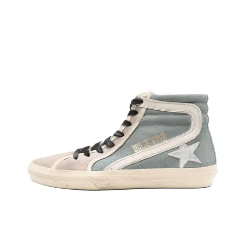 Golden Goose High Top Skateboard Shoes Women's Blue