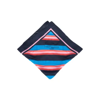 Tommy Hilfiger Silk Silk Scarves Women's Marine Blue