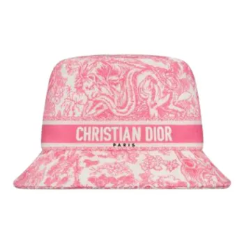 DIOR Cotton Bucket Hats Women's Pink