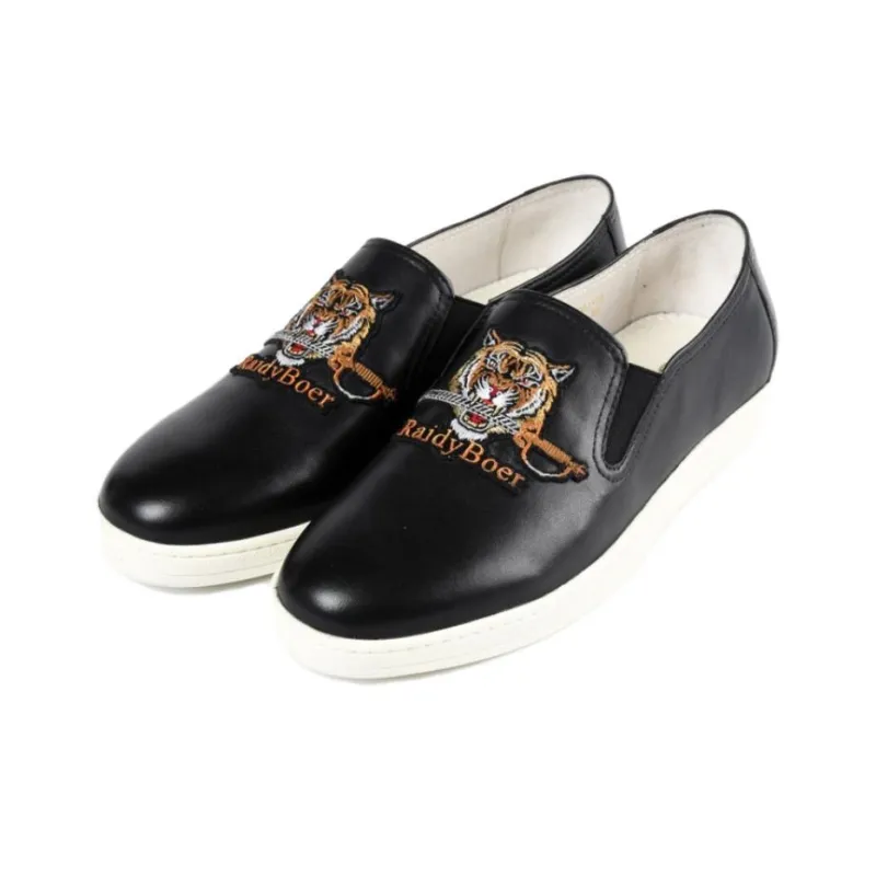 Raidy Boer Casual Shoes Men Low Top Black/White-2