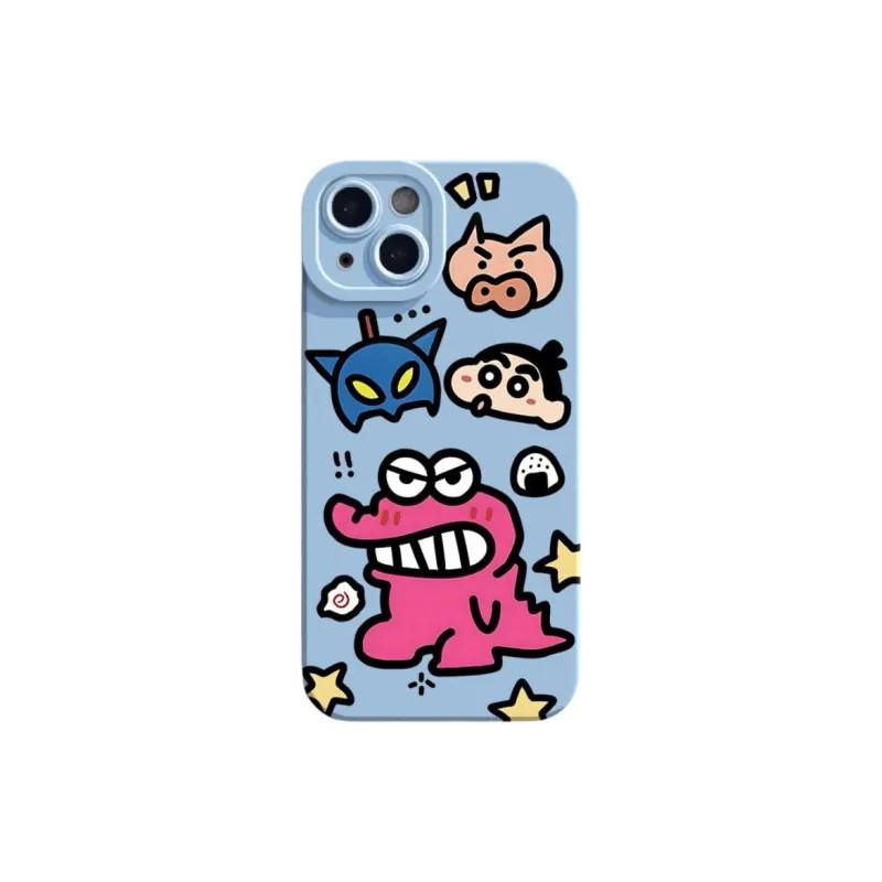 Mivana Silicone Material Crocodile Shin Chan Phone Cases Suitable For Apple XSMAX Cartoon-10