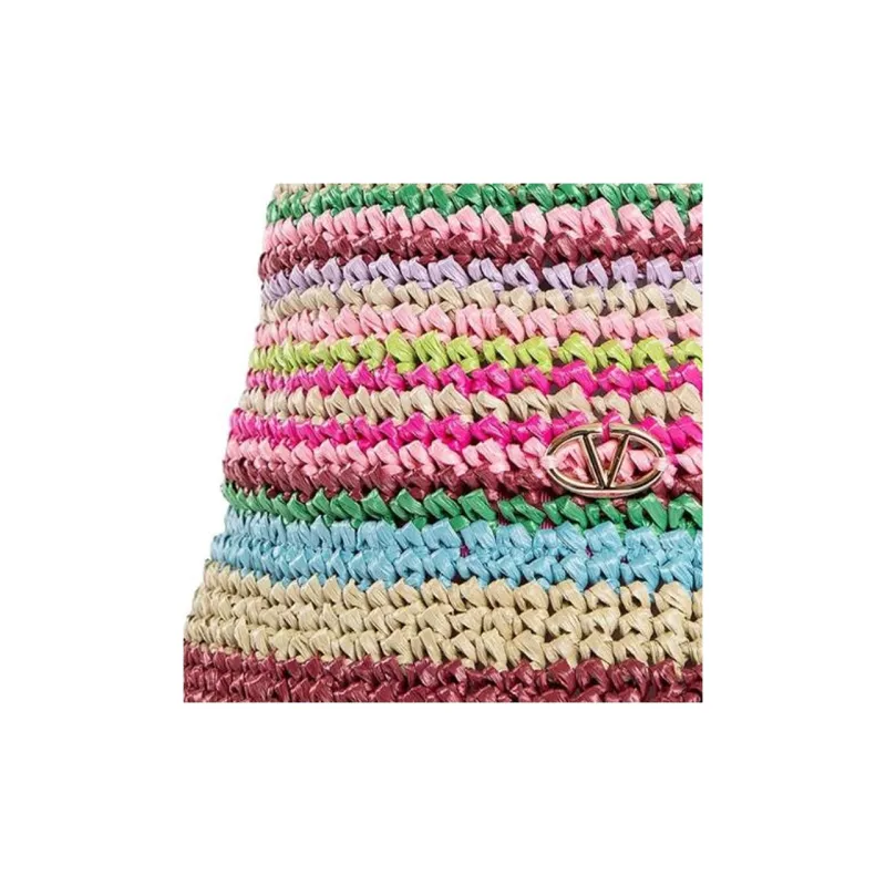 Valentino Color Raffia Bucket Hat-2