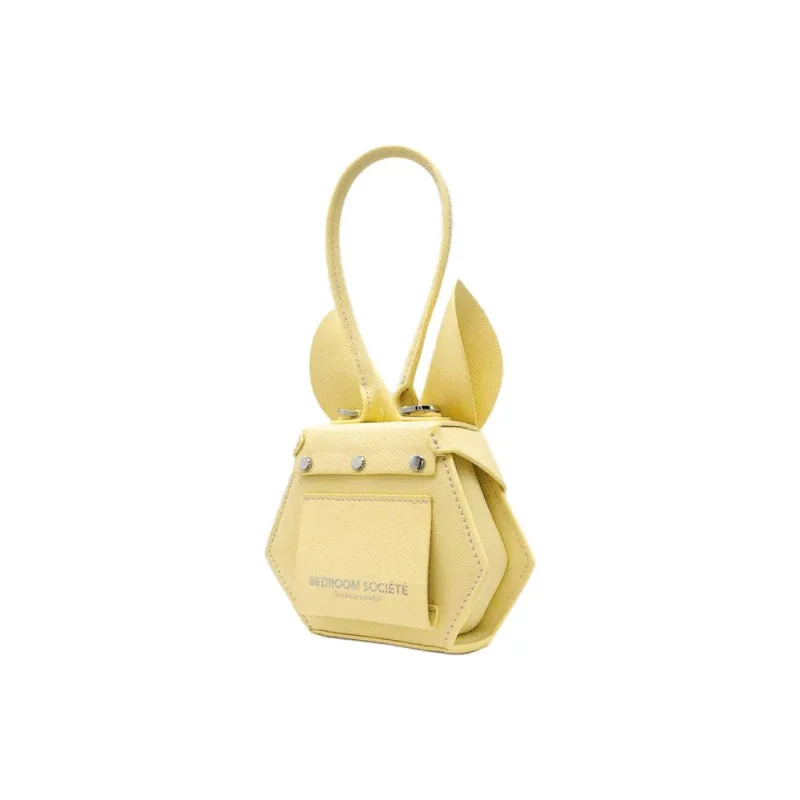 BEDROOM SOCIETE BEDRU：M SCSJETE Cow Leather Shoulder Bag Crossbody Bag Handbag Mini Women's Yellow-1