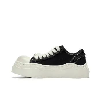 WANDER AROUND Low-Top Canvas Shoes Women's Black