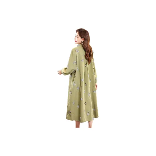 IVENI Long-Sleeved Dresses Women's Neon Green